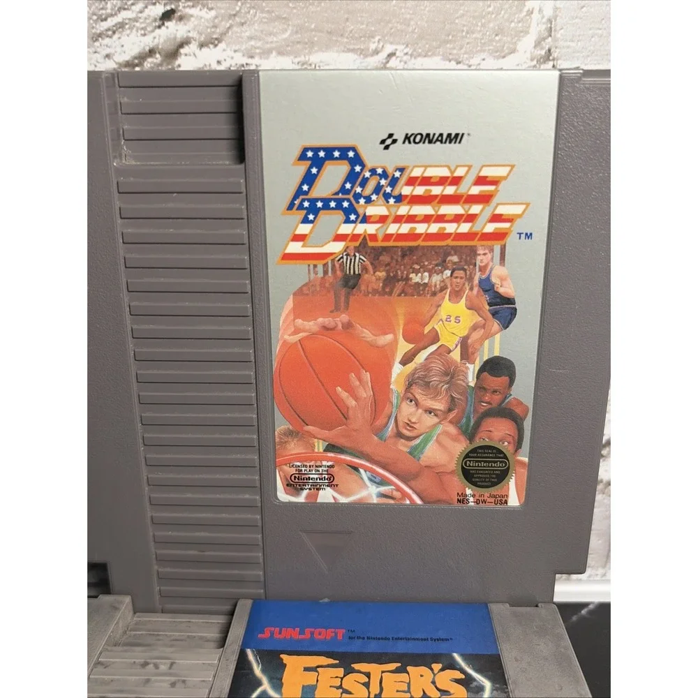 LOT Nintendo NES - Top Gun, Festers Quest, Stealth & Double Dribble - T&W